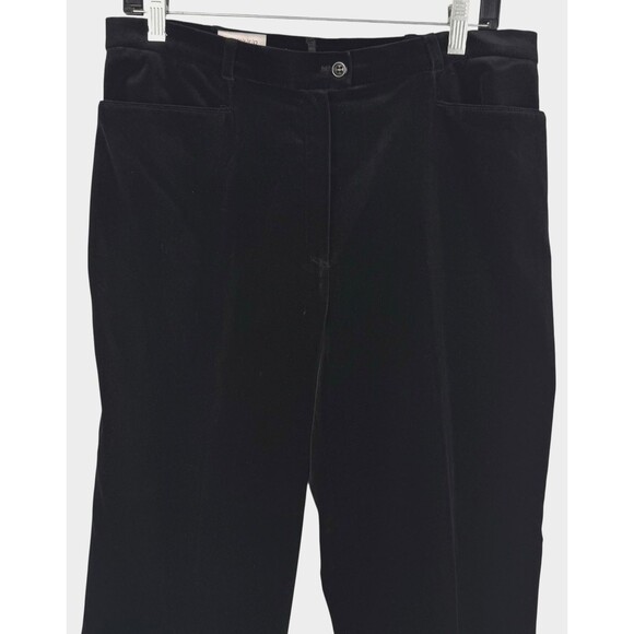 Horst Basler Pants Size 40/US 10 Germany‎ Black Velvet Classic Stretch Cotton - Picture 3 of 12